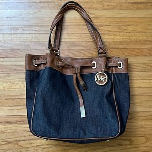 Michael Kors Denim Drawstring Purse